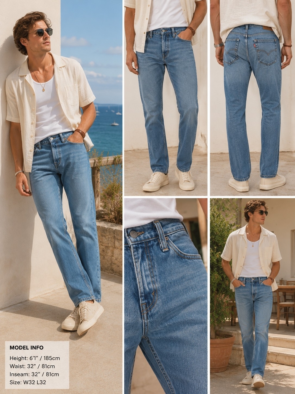 Levi's Men's Light Blue Straight Jeans